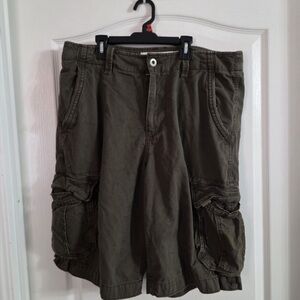 Olive Cargo Men Shorts